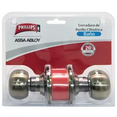 Cerradura Pomo para Baño Latón Antiguo