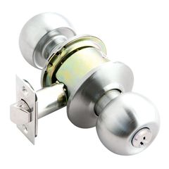 Cerradura Pomo para Baño Acero Inoxidable