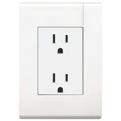 Toma coriente doble c/protección infantil 127 V