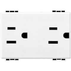 Toma corriente doble c/protección infantil 127 V