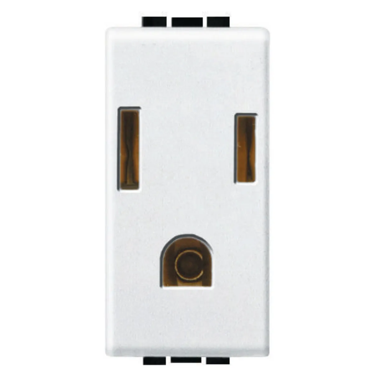 Bticino - Toma Corriente Polarizado Aterrizado conProtección Infantil 127V-277V