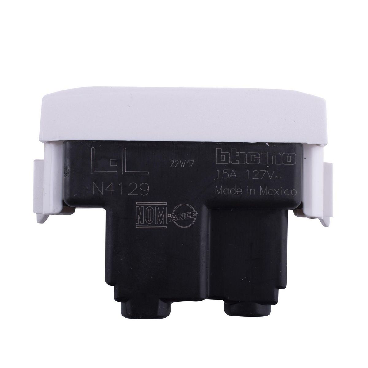 Bticino - Toma Corriente Polarizado Aterrizado conProtección Infantil 127V-277V