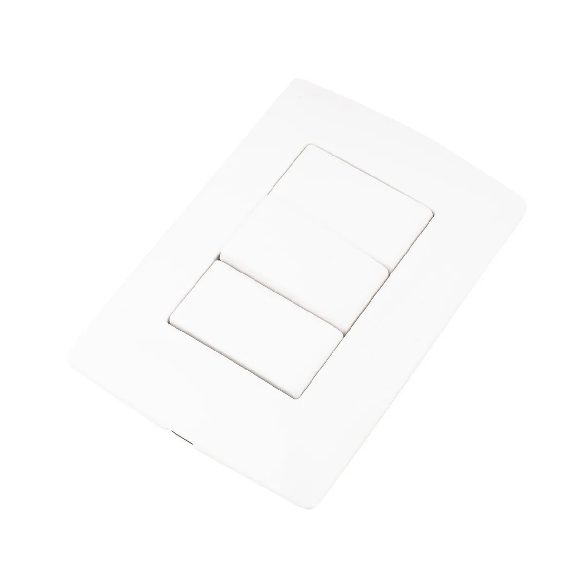 Bticino - Placa Color Blanco Mérida 3M, 1 Int. Sencillo y 2 FP