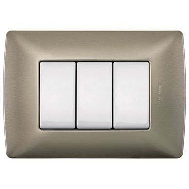 Placa color Perla 3M, 2 Int. Sencillos y 1 FP