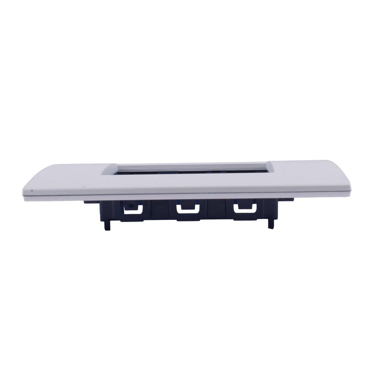 Bticino - Placa rectangular plata 3 módulos c/chasís