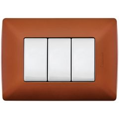 Placa de Resina con Chasis Color Blanco Mérida 3 Mód.