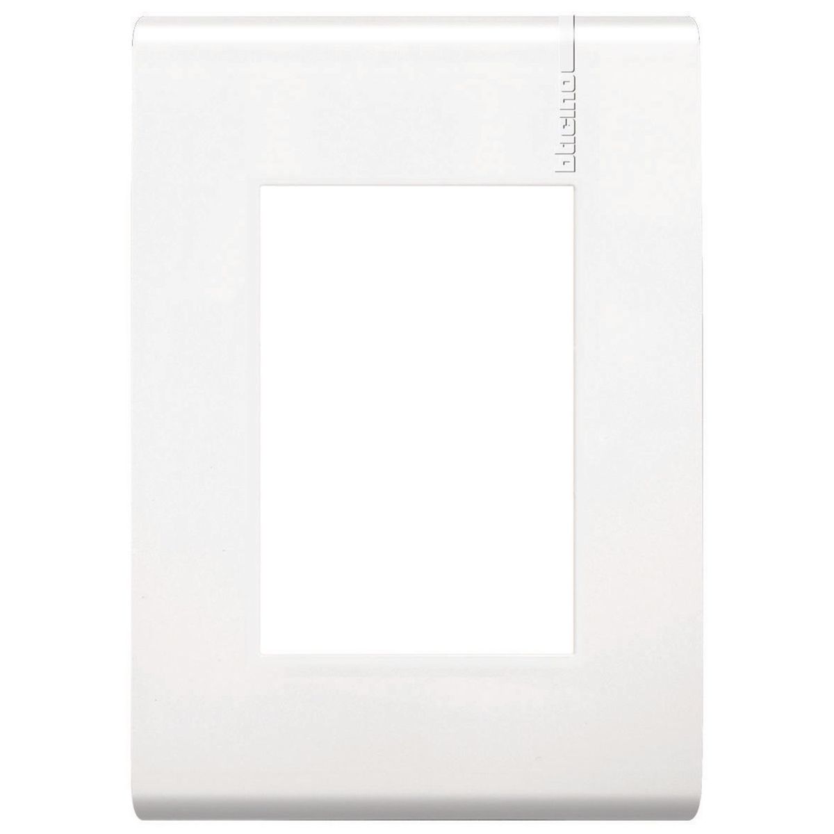 Bticino - Placa con chasís de resina 1 módulo blanco