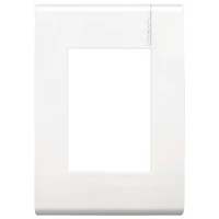 Placa con chasís de resina 3 módulo blanco
