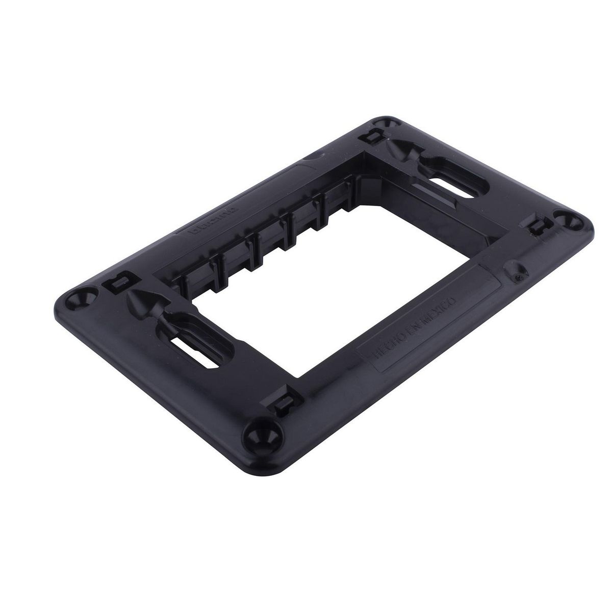 Bticino - Placa con chasís de resina 1 módulo blanco