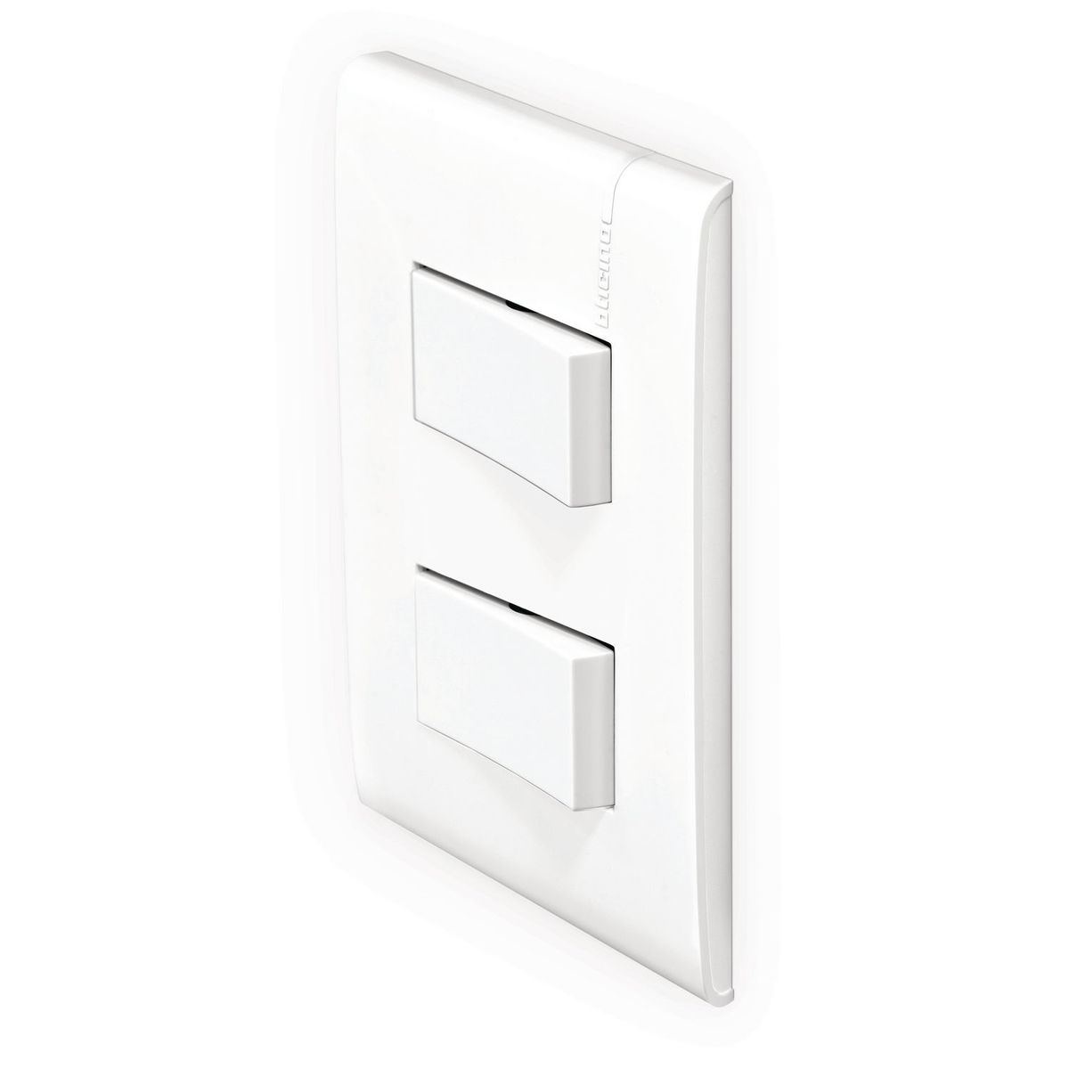 Bticino - Placa con 1 Interruptor Sencillo + 2P+T 1 Módulo Blanco (Armada)