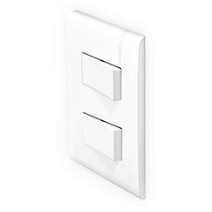 Placa con 1 Interruptor Sencillo + 2P+T 1 Módulo Blanco (Armada)