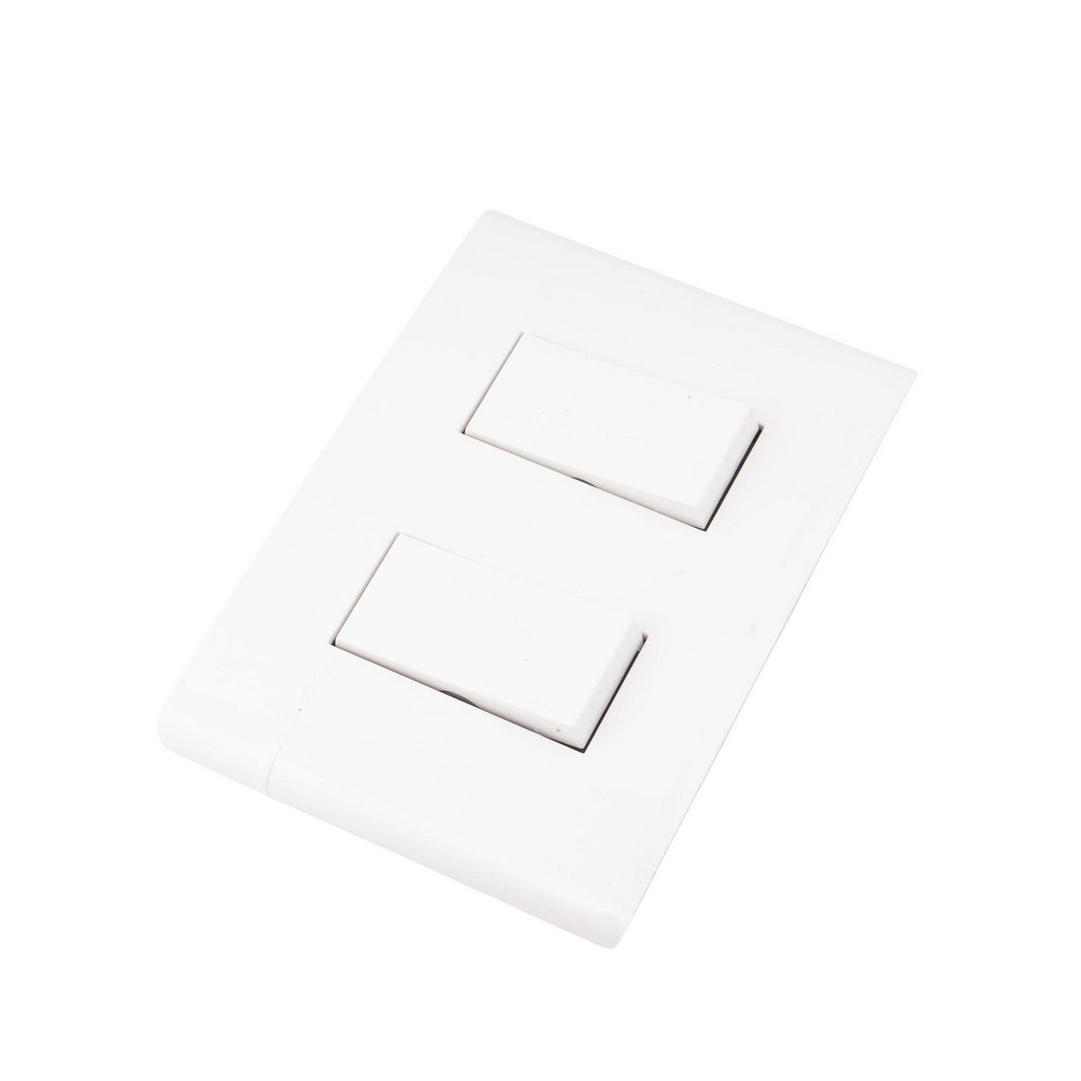 Bticino - Placa con 1 Interruptor Sencillo + 2P+T 1 Módulo Blanco (Armada)