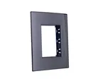 Placa rectangular humo 3 módulos c/chasís
