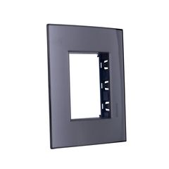 Placa rectangular humo 3 módulos c/chasís