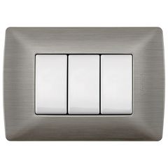 Placa de Resina con Chasis Color Blanco Mérida 3 Mód.