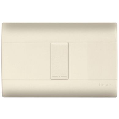 Placa color marfil c/1 interruptor sencillo