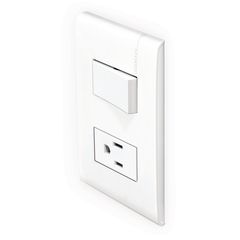 Placa con 1 Interruptor Sencillo + 2P+T 1 Módulo Blanco (Armada)