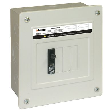 Centro de Carga de 4 Polos 60A 120V/240V~1F-3H 10 kA Empotrar