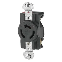 Contacto sencillo 1/2 vuelta 125 V negro