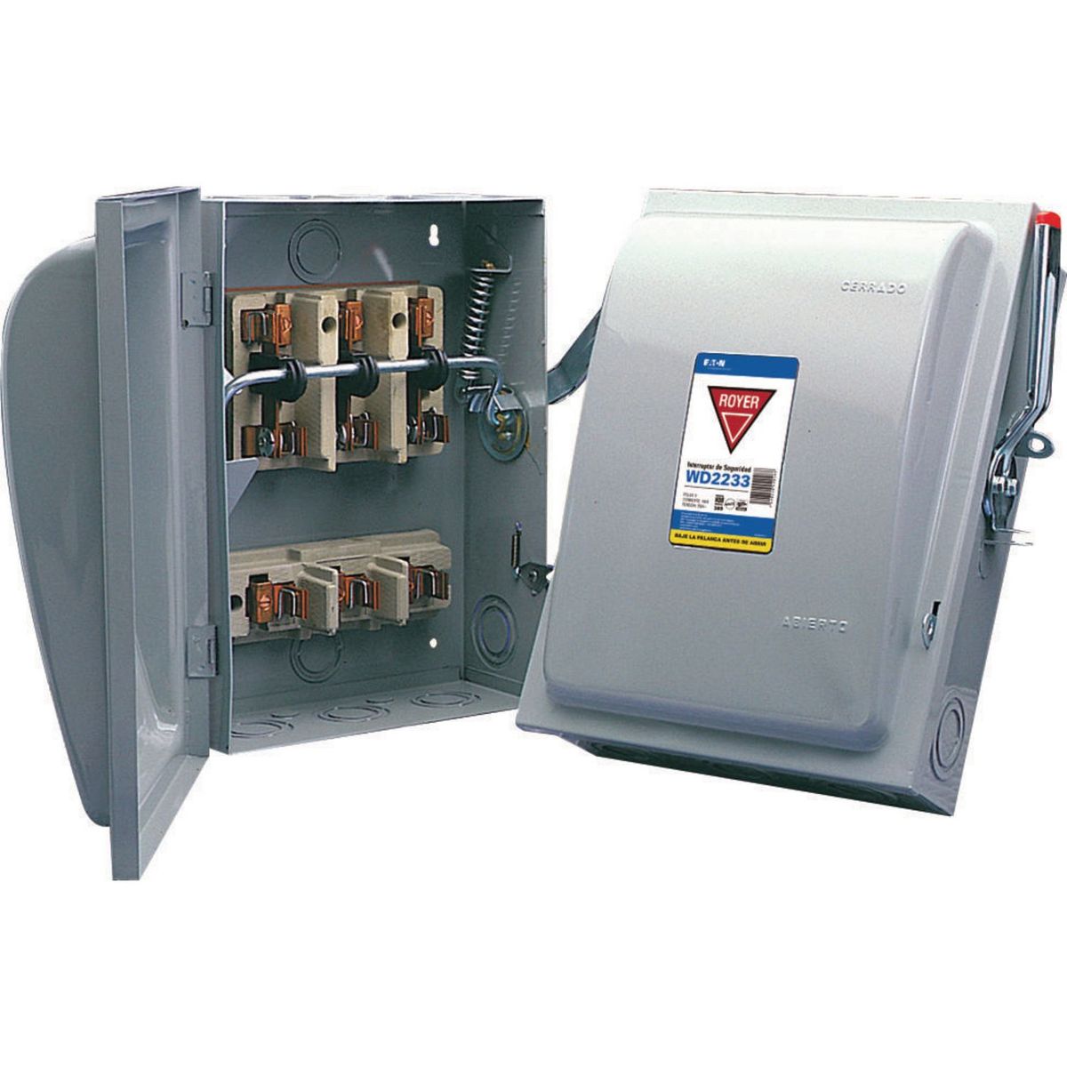 Royer - Interruptor de Seguridad 3X100A Gris 30 4H 120/240V/CA 50-60Hz Nema 1