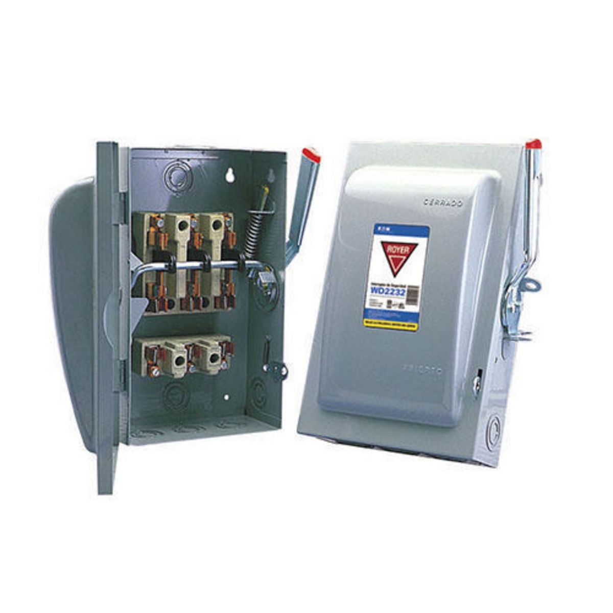 Interruptor de Seguridad 3 X 60 120V-240V 50-60Hz Gris, marca Royer - Foto Principal