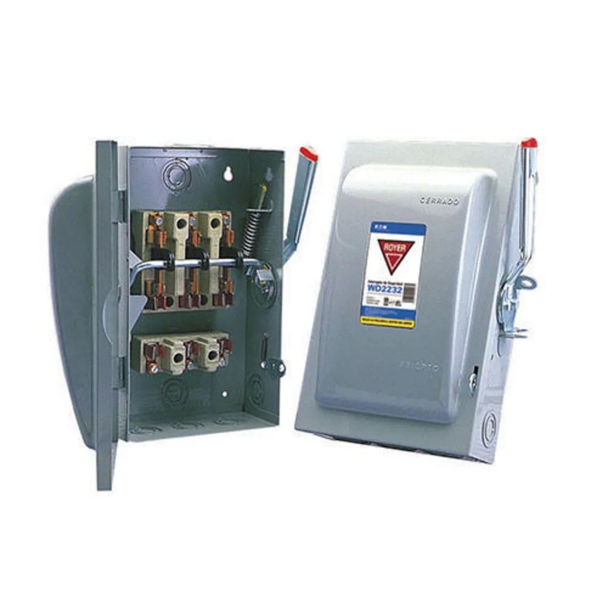 Interruptor de Seguridad 3 X 60 120V-240V 50-60Hz Gris, marca Royer - Foto Principal