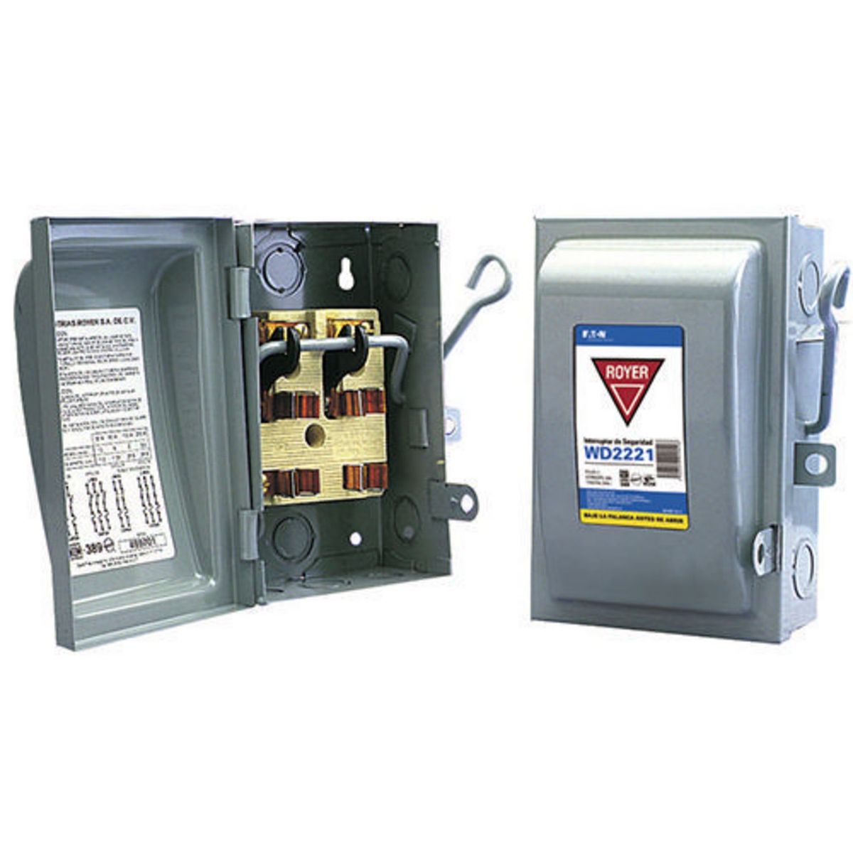 Interruptor de Seguridad 2 X 30 120V-240V 50-60Hz Gris, marca Royer - Foto Principal