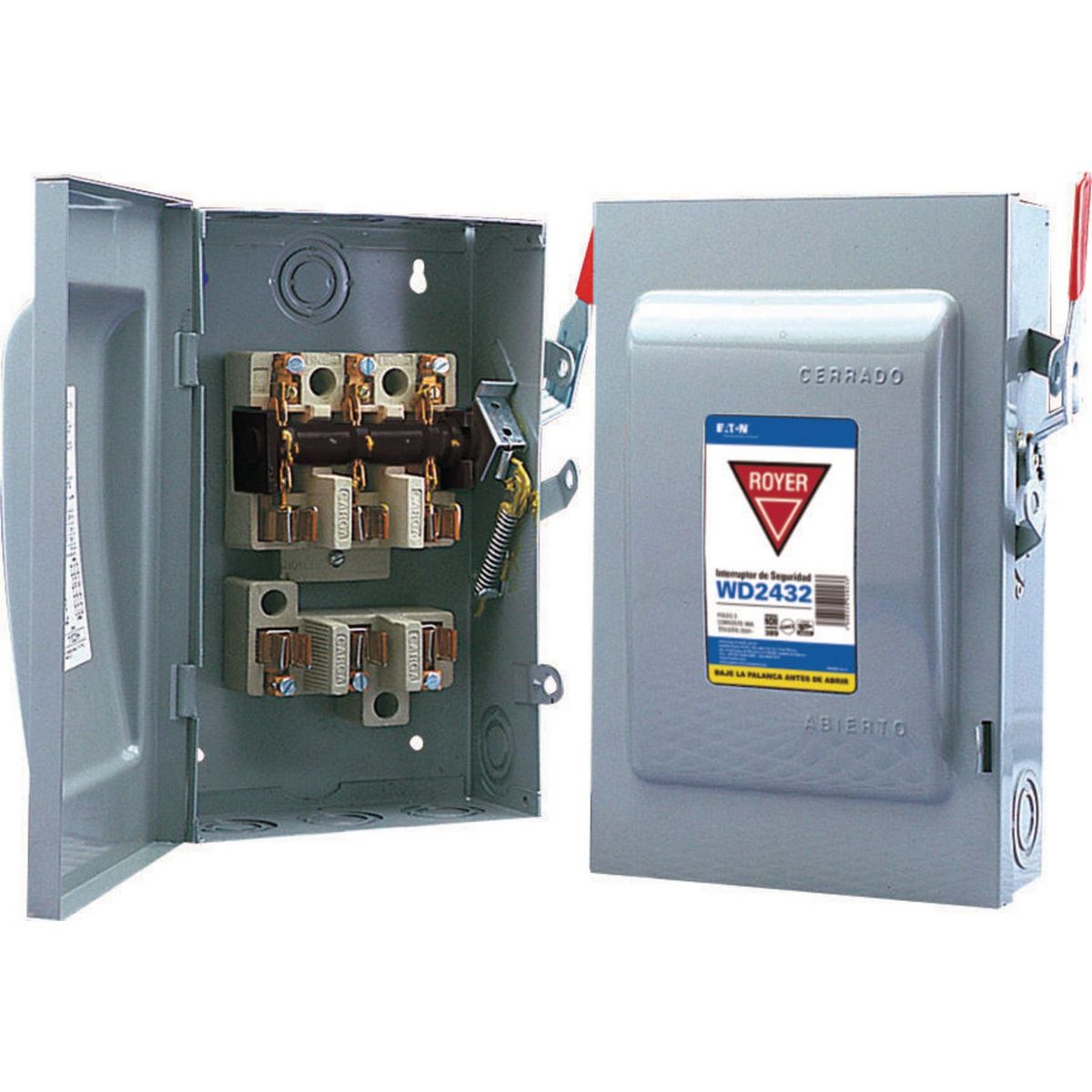 Royer - Interruptor de Seguridad 3 X 60 120V-240V 50-60Hz Gris