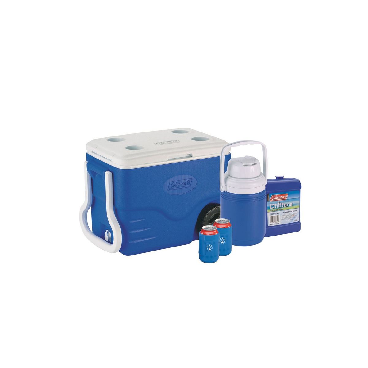 Coleman - Combo hielera 40 QT con ruedas
