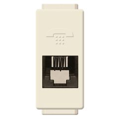 Tomma telefónica c/4 hilos marfil