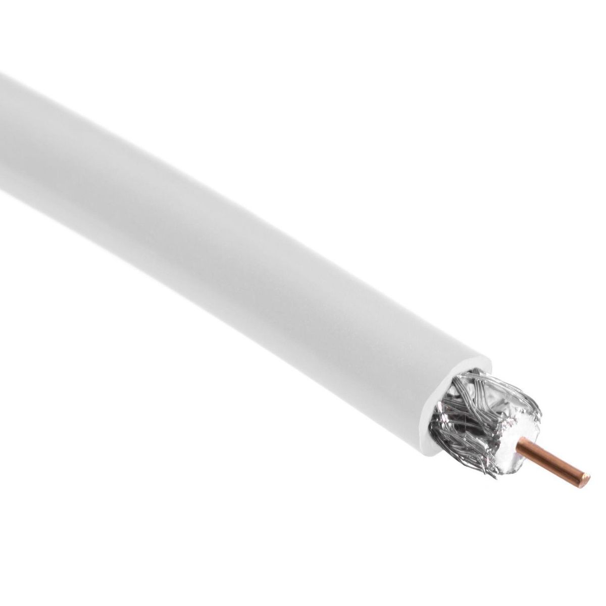 Cable Coaxial RG59, Blanco 1 m, marca Steren - Foto Principal