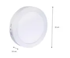 Luminario LED Redondo para Sobreponer de 18 Watts Luz Fría