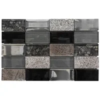 Malla Infinity negra 30x30 cm