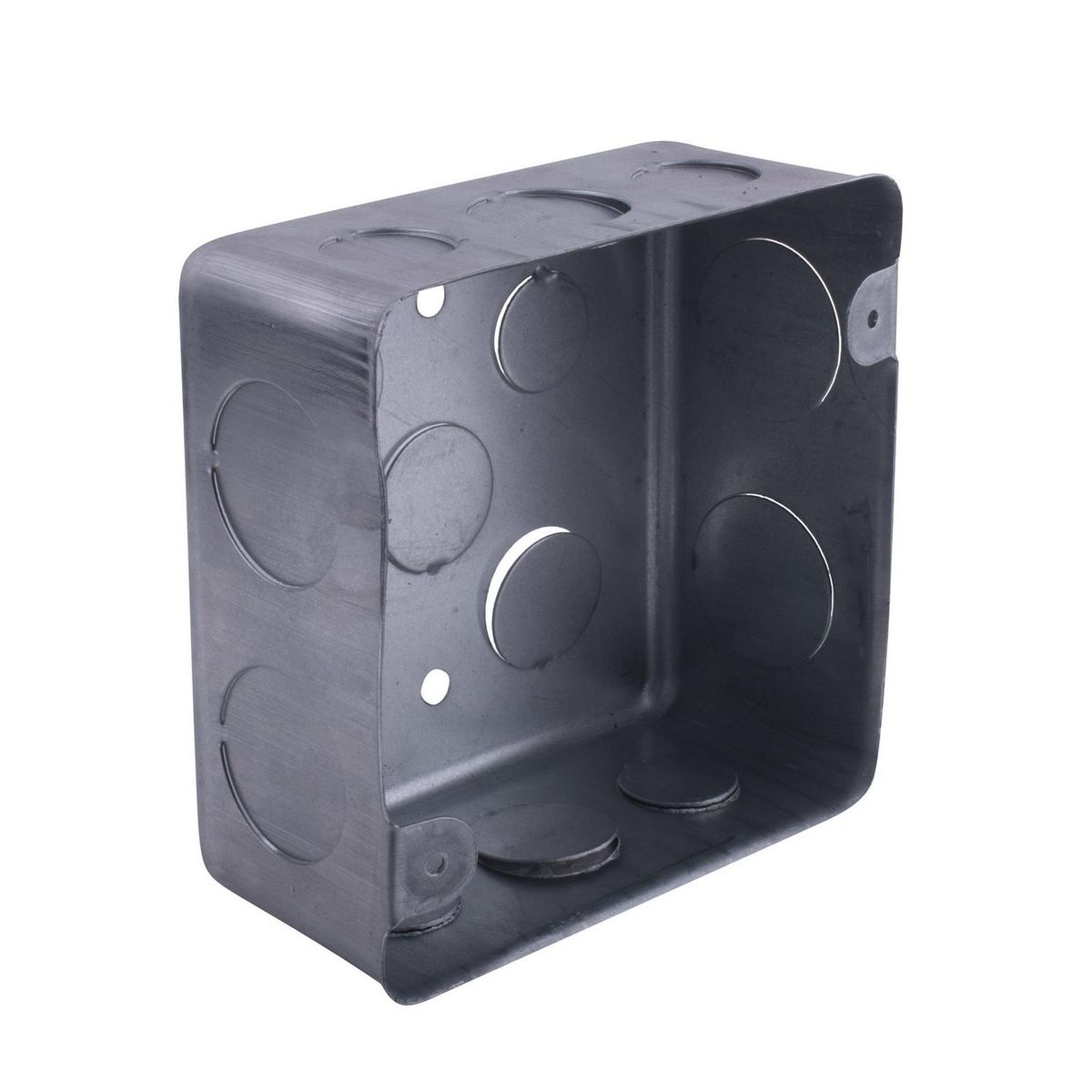 Alcione - Caja cuadrada galvanizada ref 1"