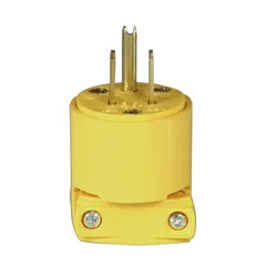 Clavija de vinil 125 V amarillo