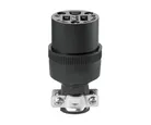 Conector de hule p/clavija blindada 125 V