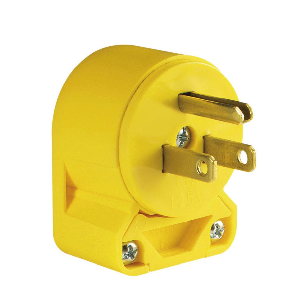 Clavija angulada de vinil 125 V amarillo, marca Arrow Hart - Foto Principal