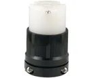 Conector 1/2 vuelta industrial 125 V negro-blanco
