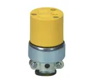 Conector de vinil blindado 125 V amarillo