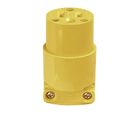 Conector de vinilo 125 V amarillo