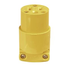 Conector de vinilo 125 V amarillo
