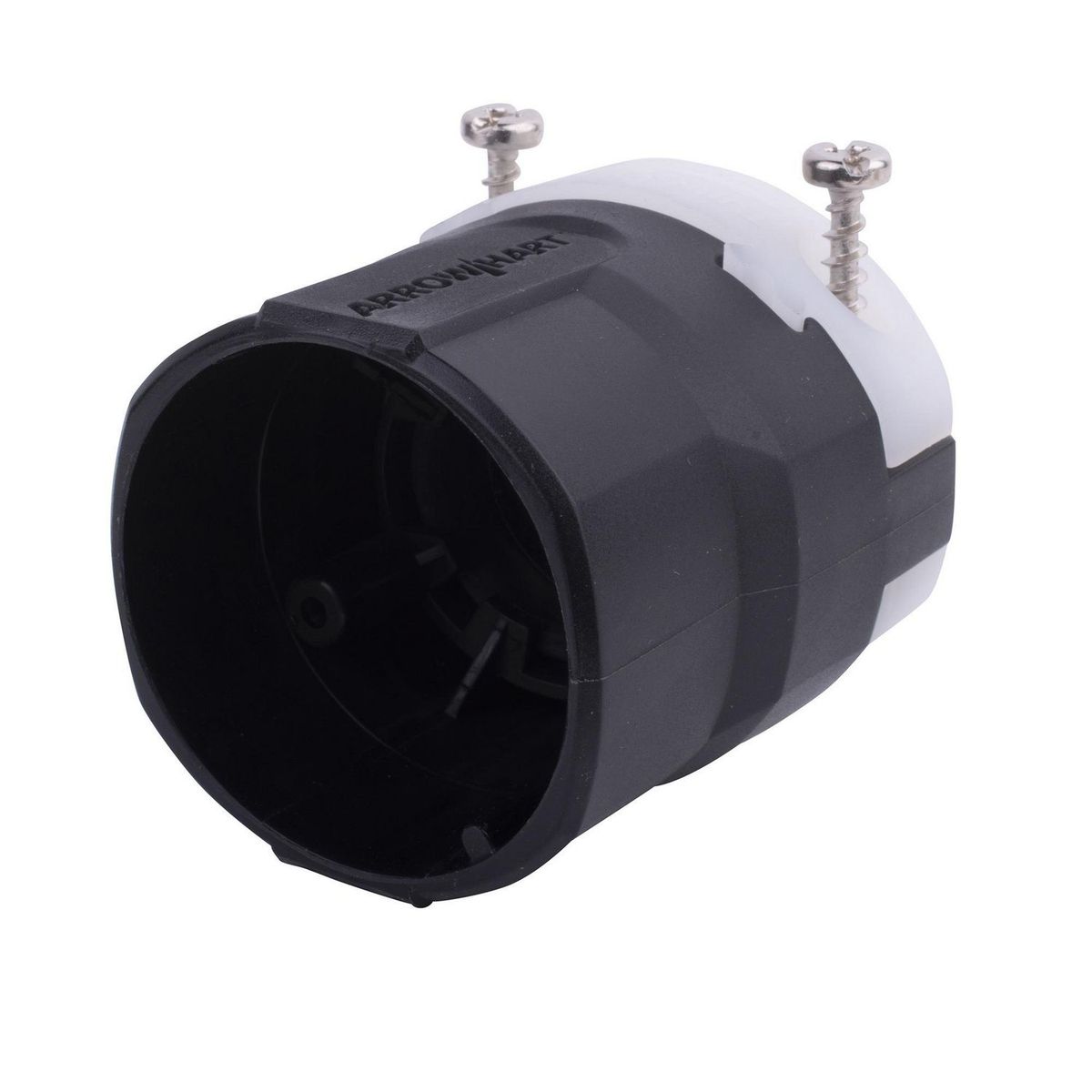 Arrow Hart - Clavija industrial 125 V 9.5 25.4 m negro/blanco