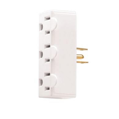 Multicontacto 3 salidas 2P 3H 15A 125 V blanco