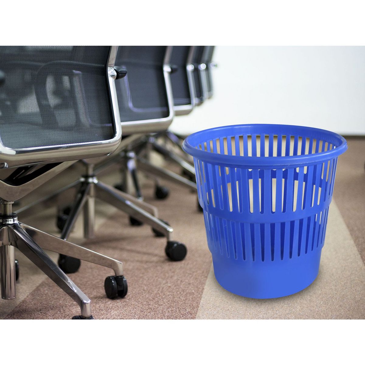 Cesto de Basura Florencia Plástico de 9.2L Azul, marca Alica - Foto 2