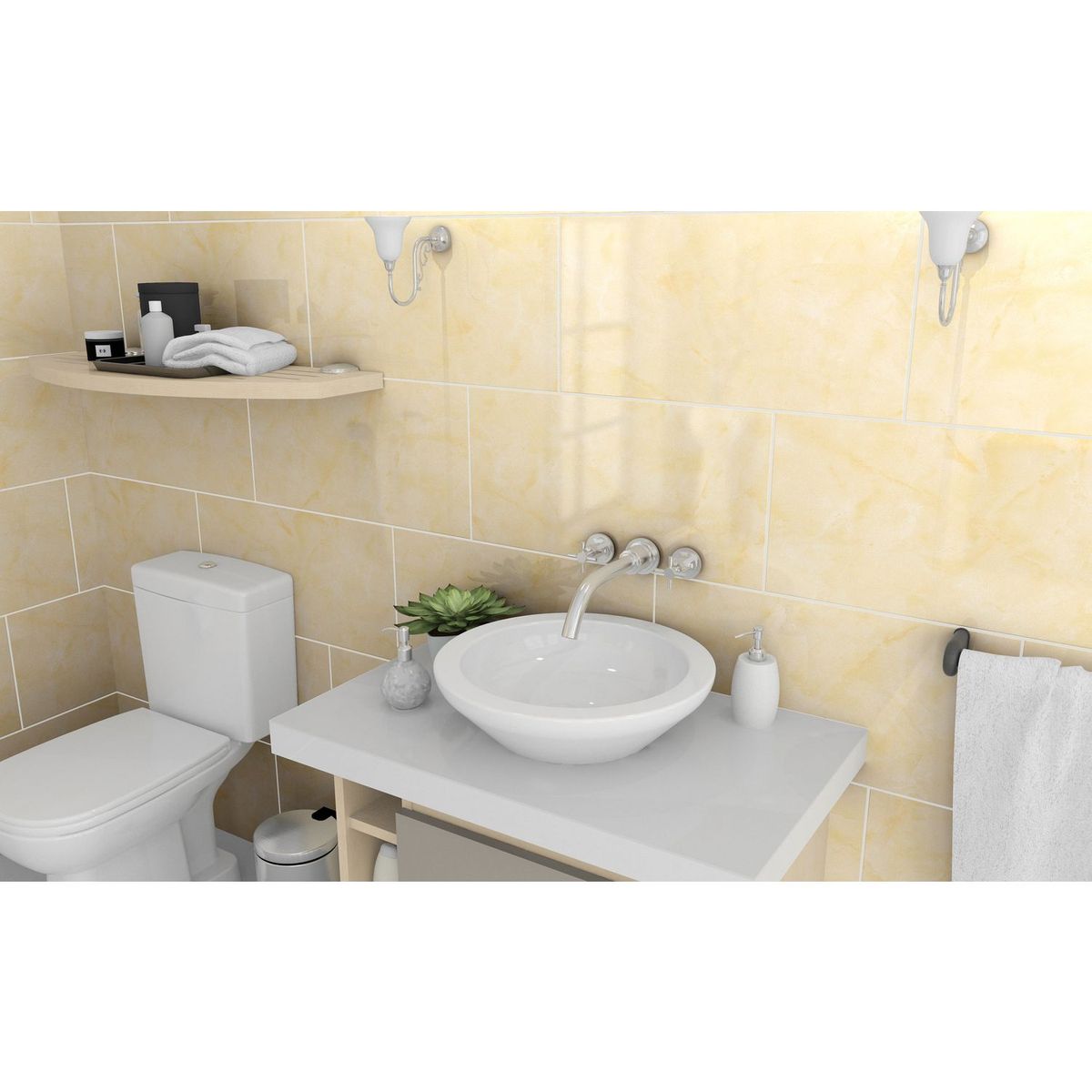 Nitropiso - Piso Cerámico Napoli Beige 30X60 1.62