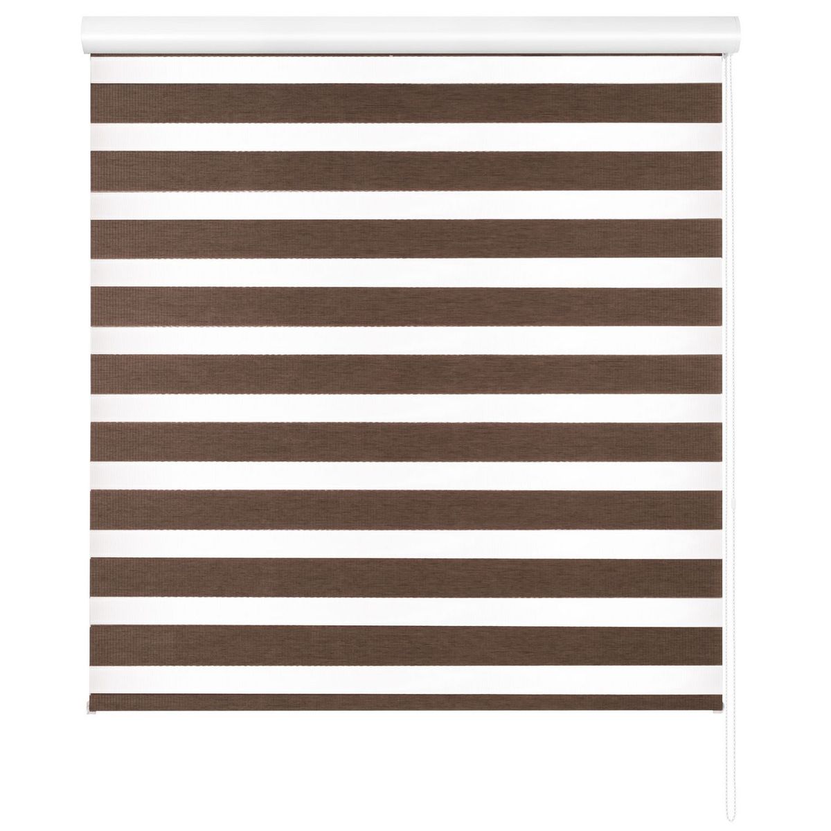 Persiana Enrollable Dúo Wood Café 140 x 165 cm, marca Just Home Collection - Foto Principal