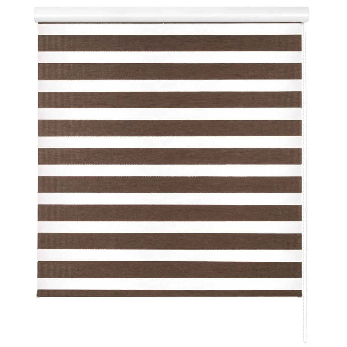 Persiana Enrollable Dúo Wood Café 140 x 165 cm, marca Just Home Collection - Foto Principal