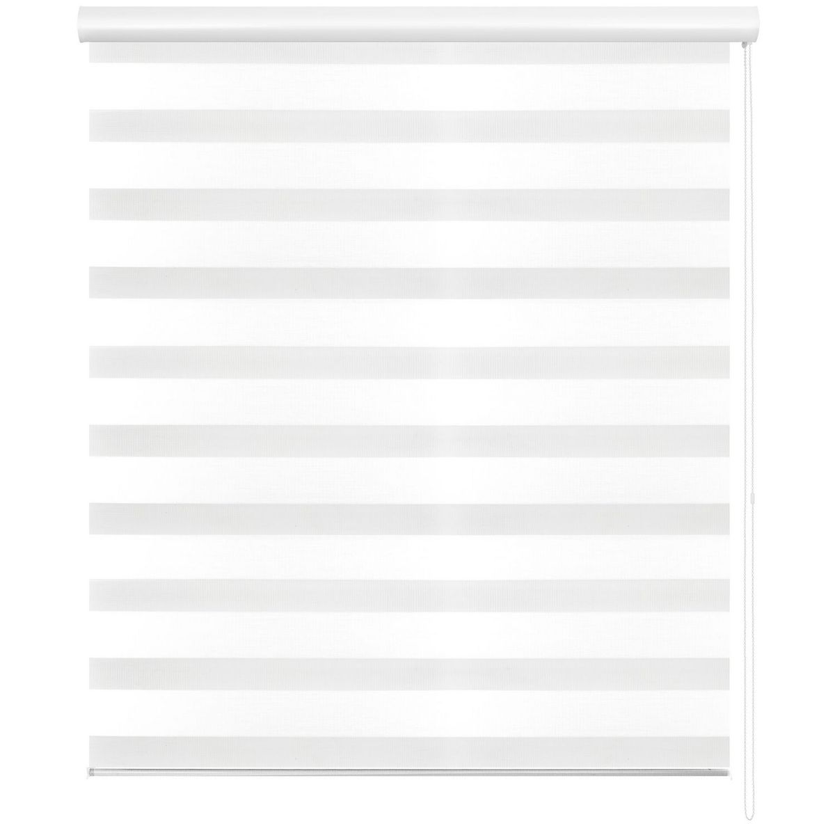 Just Home Collection - Persiana Enrollable Dúo Wood Blanco 160 x 165 cm