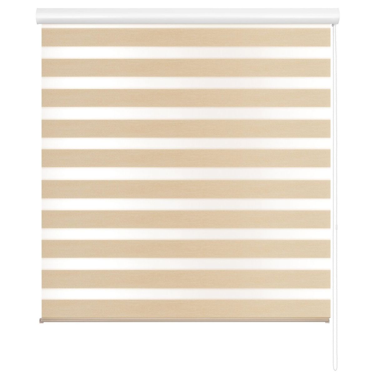 Persiana Enrollable Dúo Wood Crema 120 x 250 cm, marca Home Collection - Foto Principal