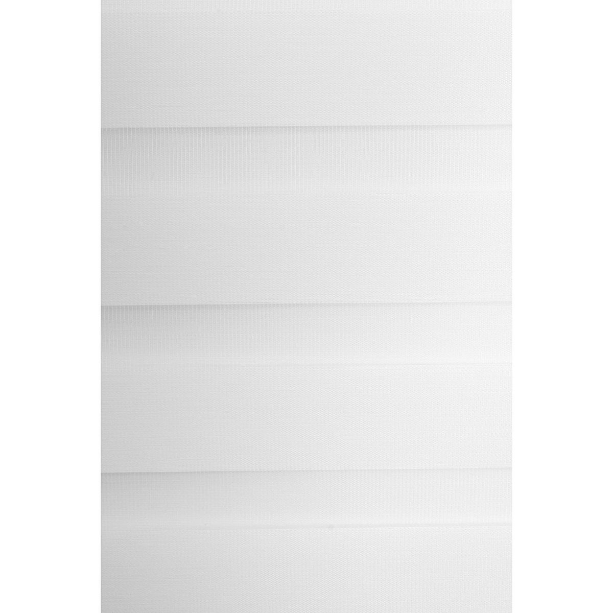 Just Home Collection - Persiana Enrollable Dúo Wood Blanco 120 x 250 cm